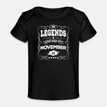 True legends are born in November - Organic T-shirt for babies