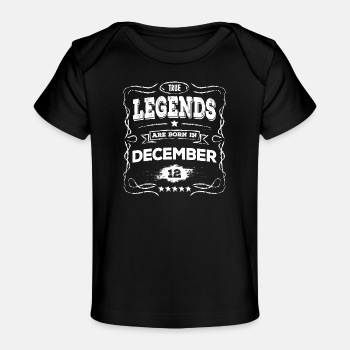 True legends are born in December - Organic T-shirt for babies