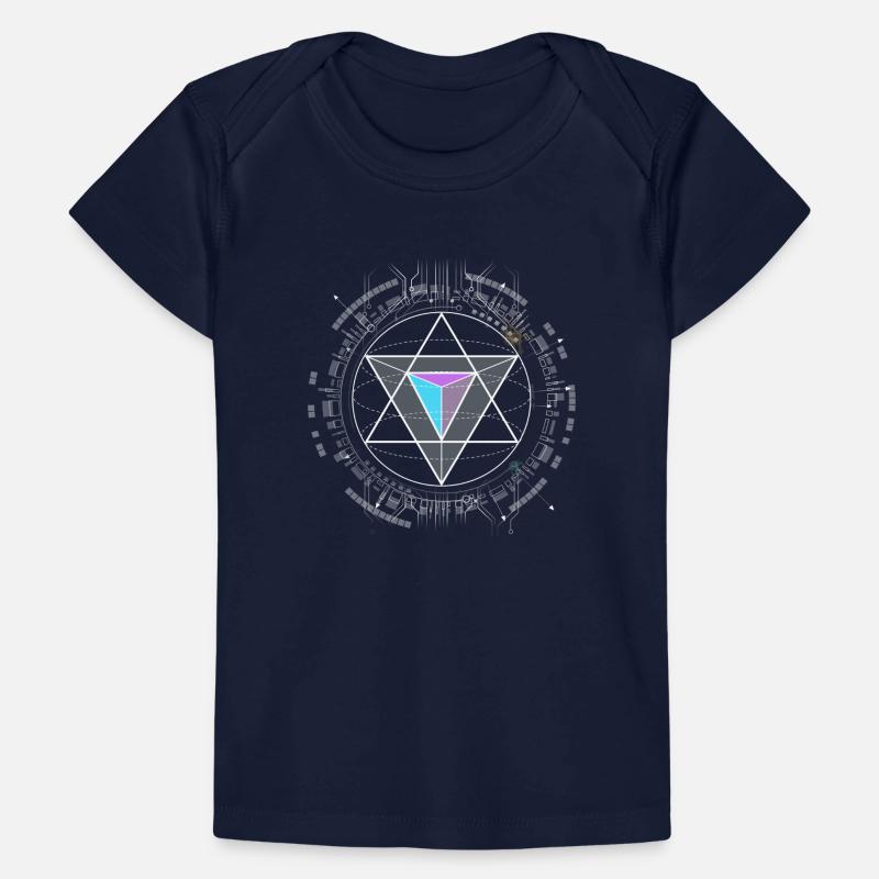nerd cpu pyramide illuminati jeu wow hacker code T-shirt Premium bébé bio
