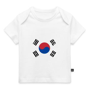 Drapeau de la Corée du Sud - T-shirt Premium bébé bio - marine foncé - Devant