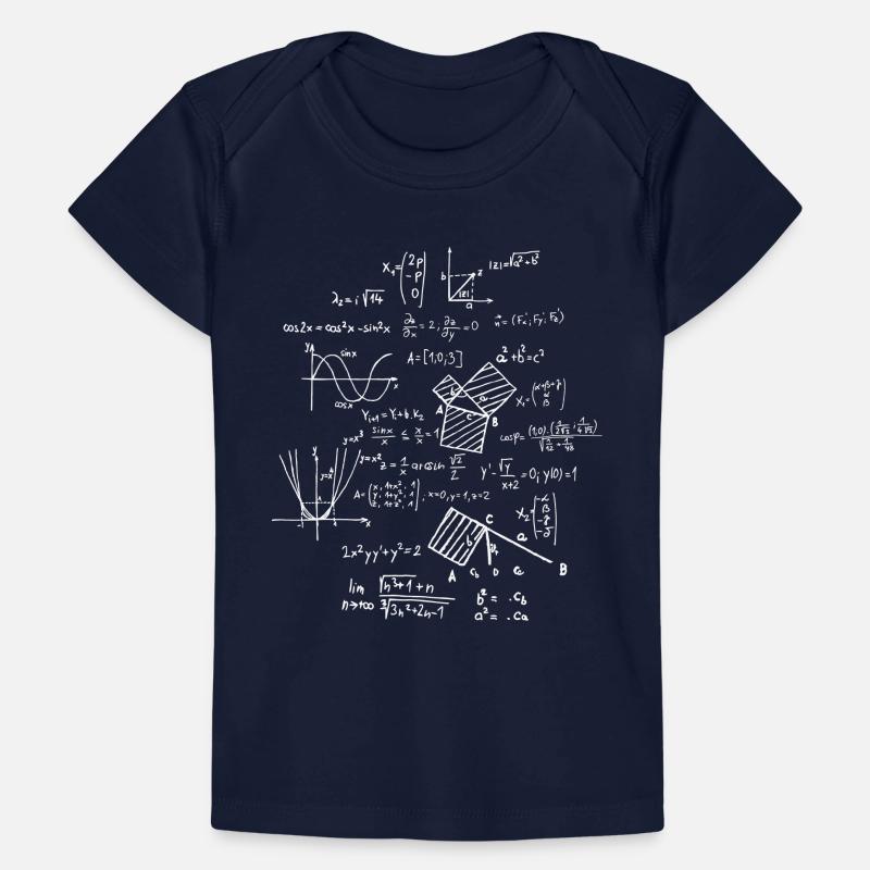 Mathematics Math Mathematician mathematical formulas Baby Premium Organic T-shirt