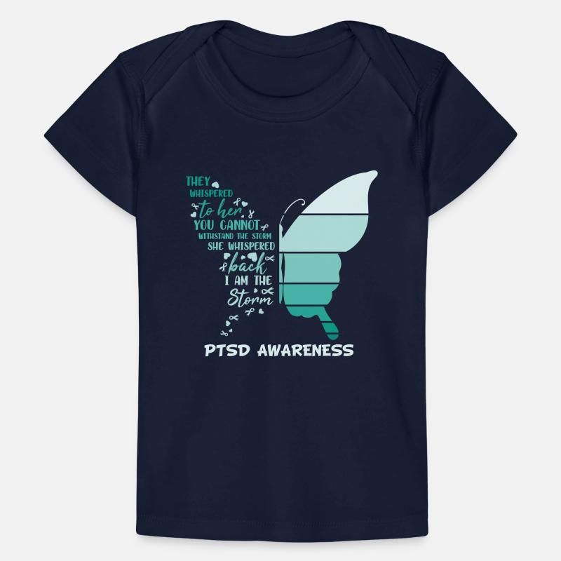 Je suis le papillon de conscience de la tempête Ptsd T-shirt Premium bébé bio