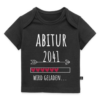 Abitur 2041 lustiger Baby Spruch Schulabschluss - Baby Premium Organic T-Shirt - Schwarz - Vorne