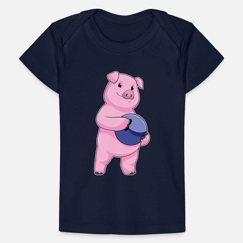 Boule de bowling cochon T-shirt Premium bébé bio