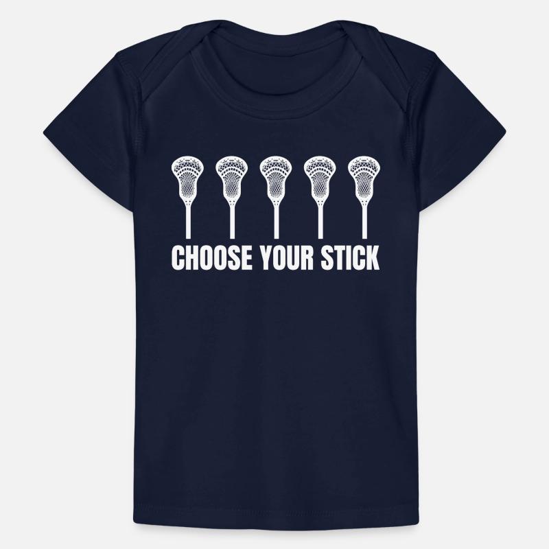Lacrosse Racket Baby Premium Organic T-shirt