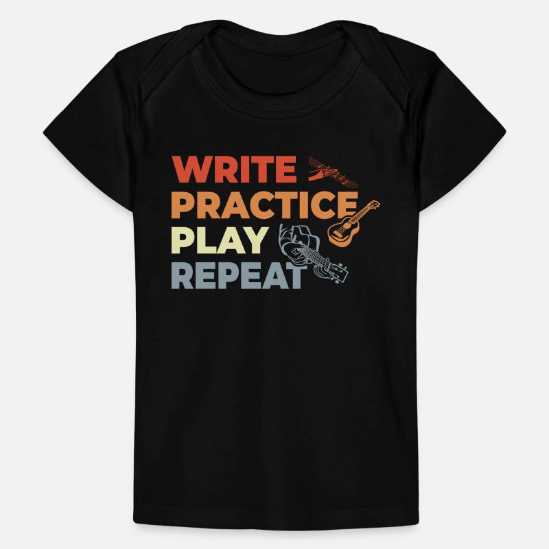Ukulele Quote Retro Style Baby Premium Organic T-shirt