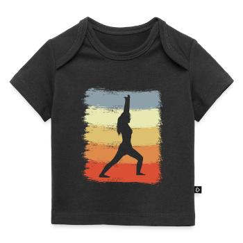 Yogini Vintage Look - T-shirt Premium bébé bio - noir - Devant