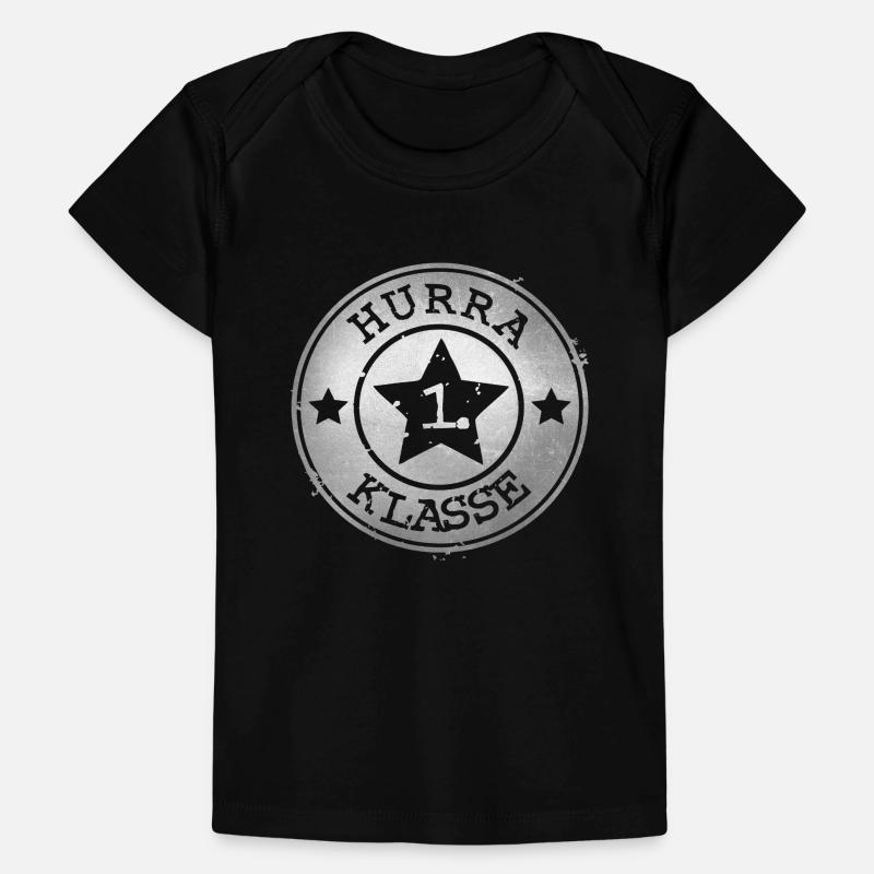 Hurrah 1st Class - Silver Badge with Star Baby Premium Organic T-shirt
