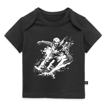 Snowboarder - Baby Premium Organic T-Shirt - Schwarz - Vorne
