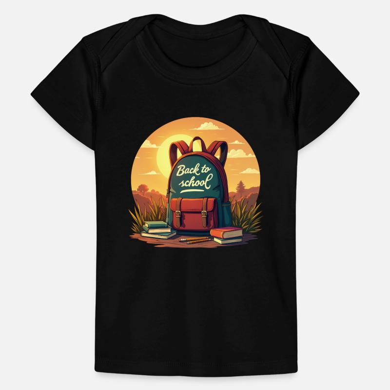 Back to School, Backpack and Books Baby Premium Organic T-shirt