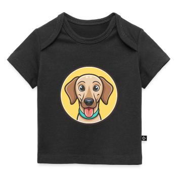 Sloughi Hunderasse Zeichentrickfigur Kawaii Clipart - Baby Premium Organic T-Shirt - Schwarz - Vorne