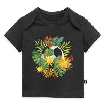 Fußball Comic - Baby Premium Organic T-Shirt - Schwarz - Vorne