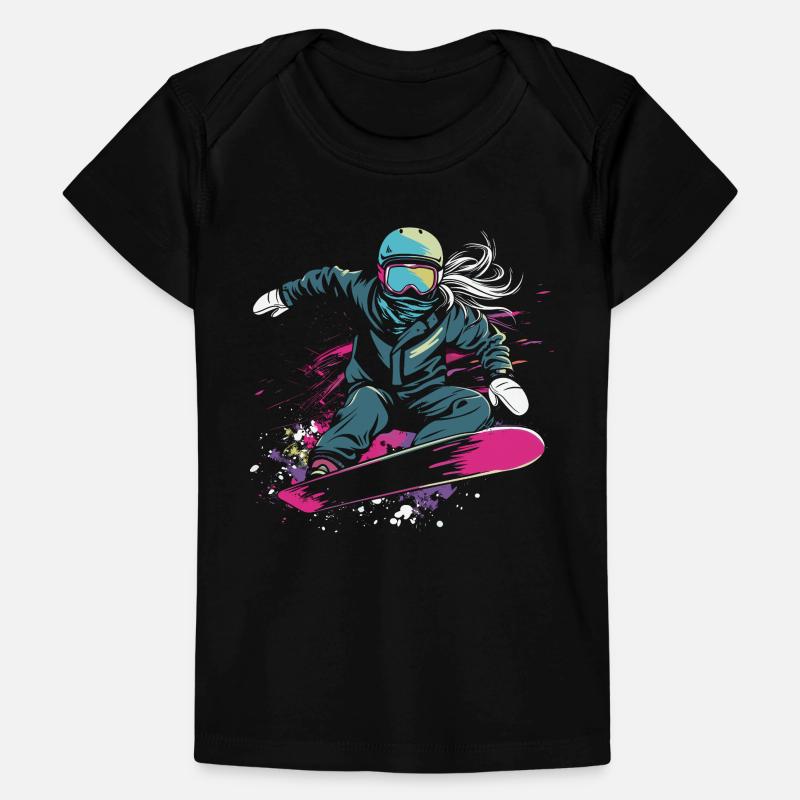 Graphique du snowboarder T-shirt Premium bébé bio