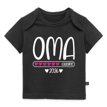 Oma 2026 loading - Baby Premium Organic T-Shirt - Schwarz - Vorne