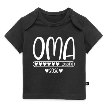 Oma 2026 loading - Baby Premium Organic T-Shirt - Schwarz - Vorne