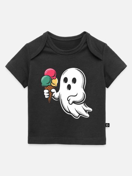 Geist mit Eiscreme - Baby Premium Organic T-shirt - black