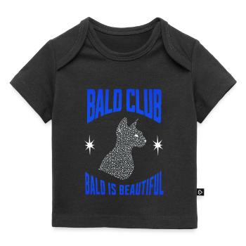 Kahl ist wunderschön Sphynx Katze Haarloser Club - Baby Premium Organic T-Shirt - Schwarz - Vorne