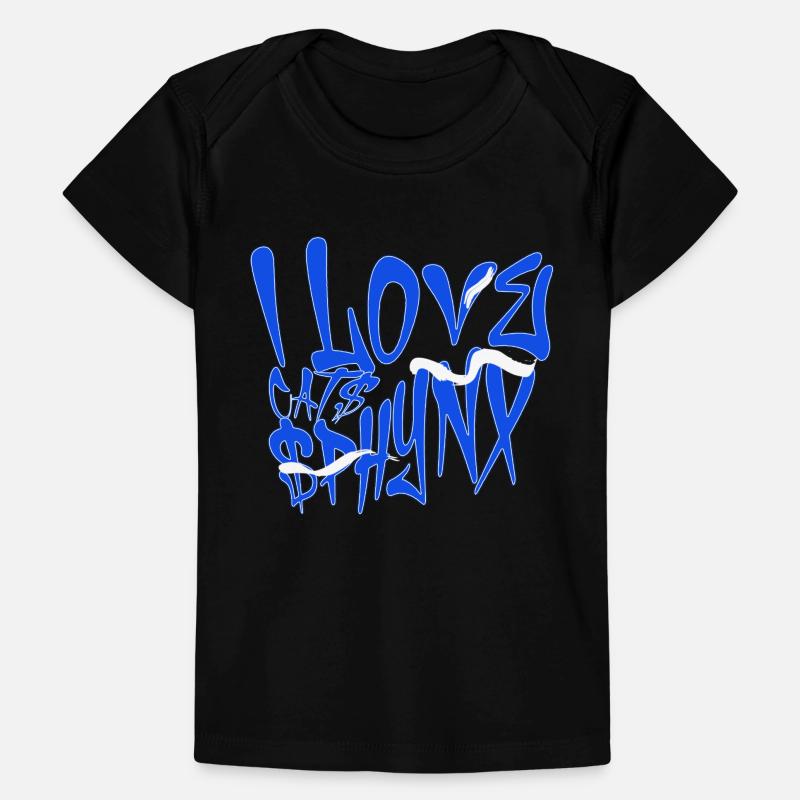 J’adore les graffitis de chats Sphynx T-shirt Premium bébé bio