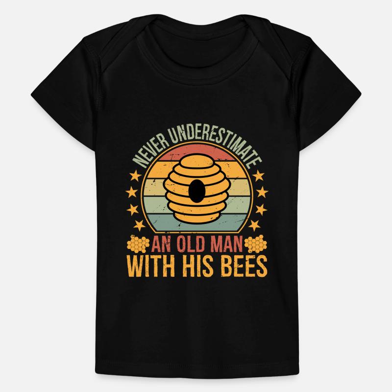 Apiary Bee Keeper an Old Man with His Bees Beekeep Baby Premium Organic T-Shirt
