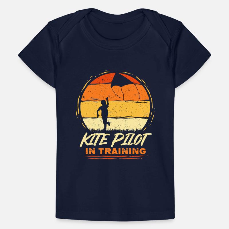 Drachen Drachensteigen Kite Pilot In Training Baby Premium Organic T-Shirt