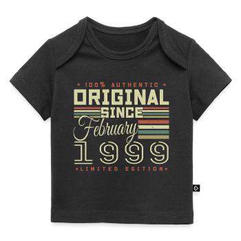 Großartig seit Februar 1999 - Baby Premium Organic T-Shirt - Schwarz - Vorne