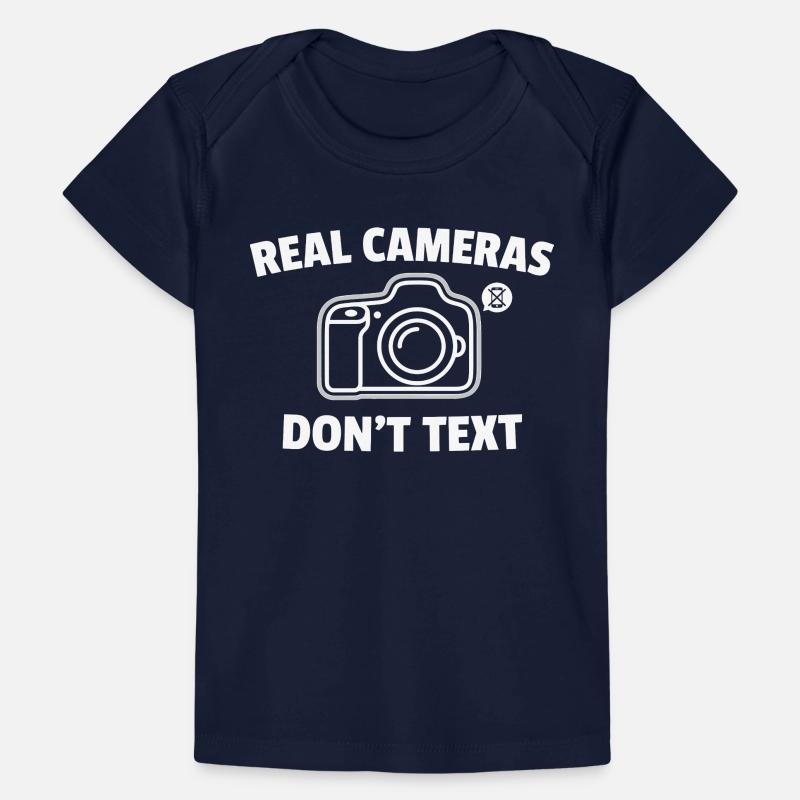 Real Cameras Don’t Text Spruch Baby Premium Organic T-Shirt