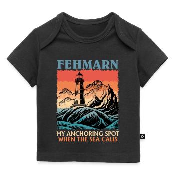 Sailor FEHMARN MY ANCHORING SPOT Funny - Baby Premium Organic T-shirt - black - Front