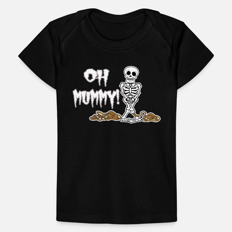 Oh Mummy! Funny Halloween Skeleton Baby Premium Organic T-shirt