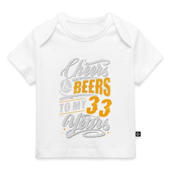 33. Geburtstag - Baby Premium Organic T-Shirt - Dunkelnavy - Vorne