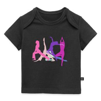 tournamentin, yoga, sports, exercises, dance, gymnastics - Baby Premium Organic T-shirt - black - Front