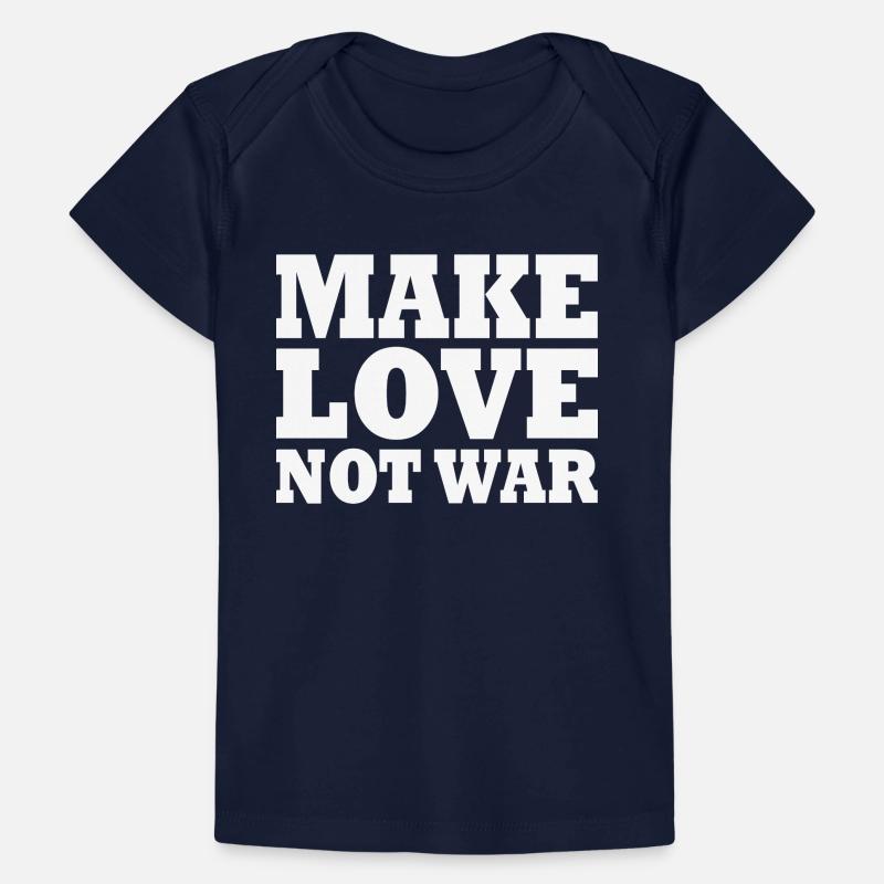 Make love not war T-shirt Premium bébé bio
