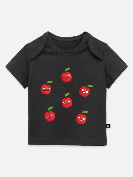 Äpfel - Baby Premium Organic T-Shirt - Schwarz