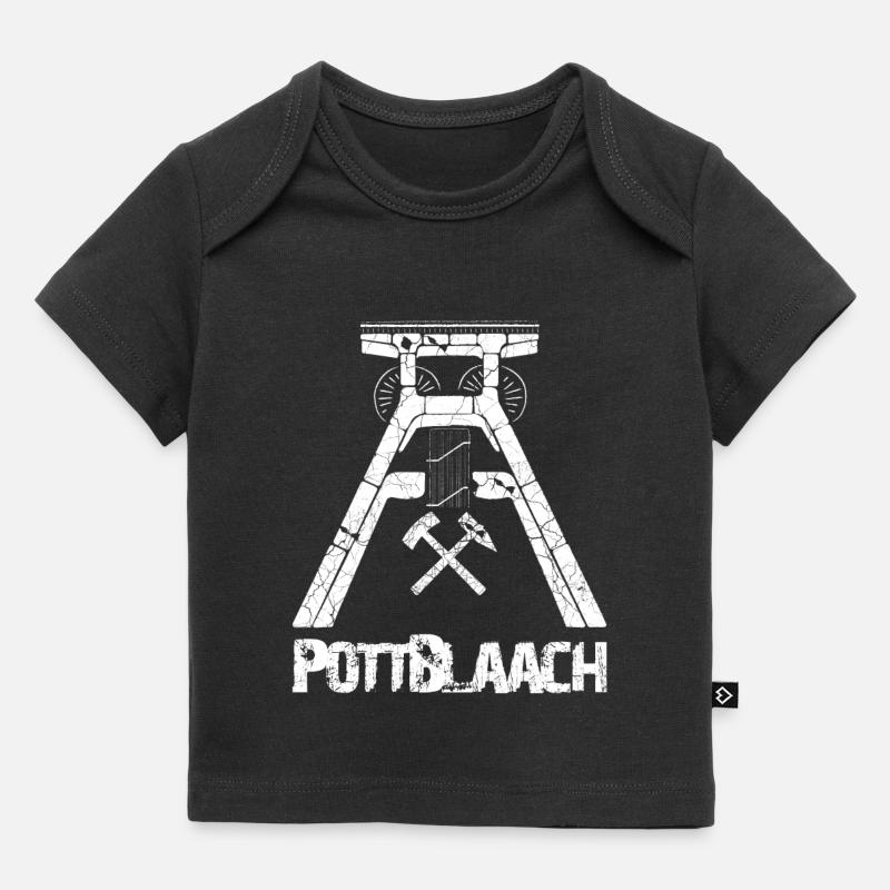 Pottblaach - T-shirt Premium bébé bio - noir