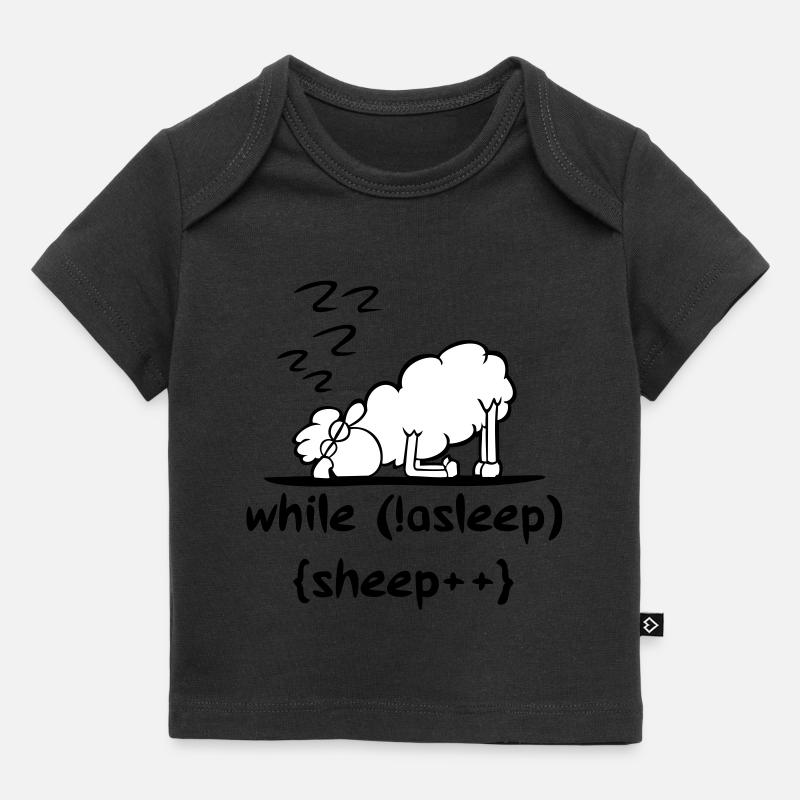 mouton endormi - T-shirt Premium bébé bio - noir