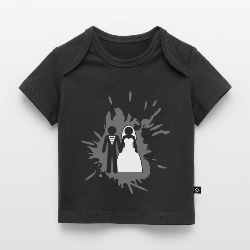 klecks graffiti spritzer tropfen ehepaar ehering k Baby Premium Organic T-Shirt