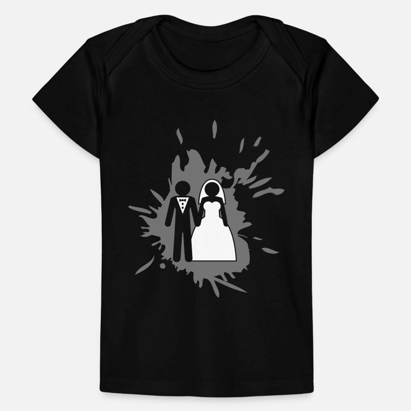 klecks graffiti spritzer tropfen ehepaar ehering k Baby Premium Organic T-Shirt
