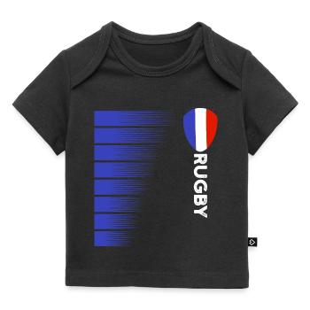 Rugby France Rugby Maillot Pour les Français France - T-shirt Premium bébé bio - noir - Devant