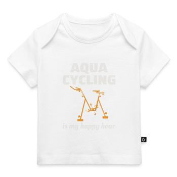 Aqua Cycling Swimming Pool Fitness Training Coach - Baby Premium Organic T-shirt - dark navy - Front