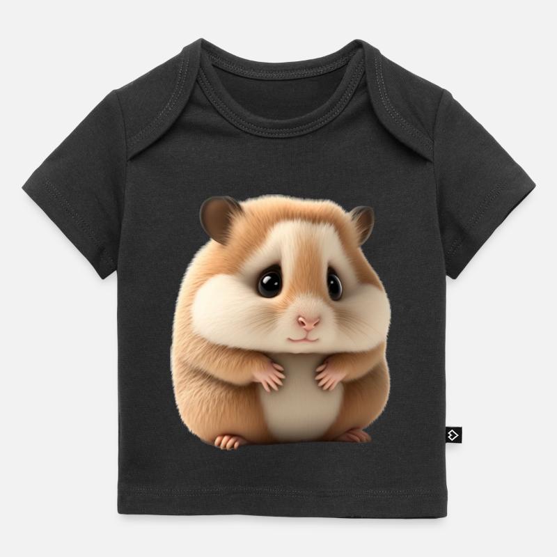 Bébé hamster - T-shirt Premium bébé bio - noir