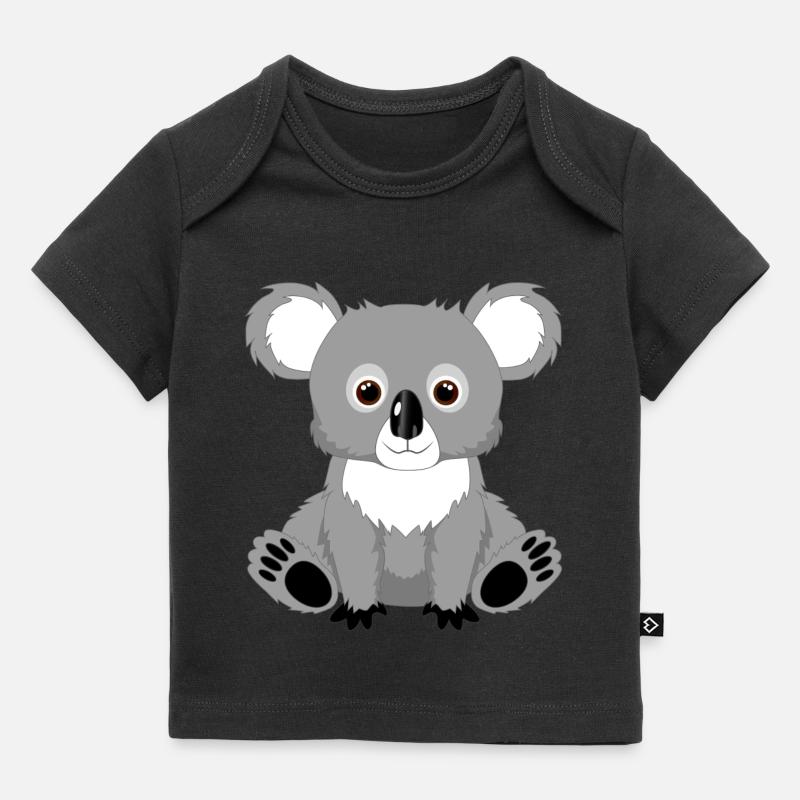 koala mignon - T-shirt Premium bébé bio - noir