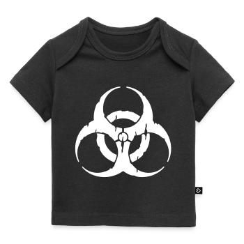 hazard worn out / hazardous distressed - T-shirt Premium bébé bio - noir - Devant