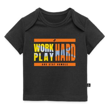 Work Play Hard Dog Sport IGP Mondioring Motif - Baby Premium Organic T-shirt - black - Front