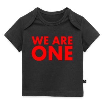We are one - T-shirt Premium neonato bio - nero - Fronte