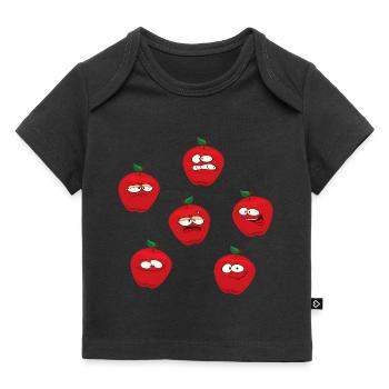 Apples - Baby Premium Organic T-shirt - black - Front