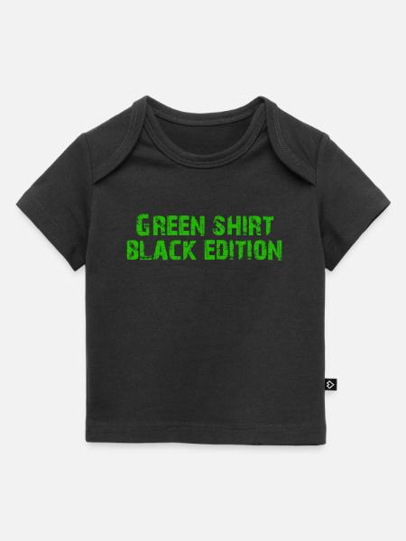 Grünes Shirt Black Edition - Baby Premium Organic T-Shirt - Schwarz