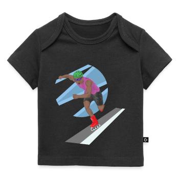 Inline Skating Inline Roller Skating Skate Sport - Baby Premium Organic T-shirt - black - Front