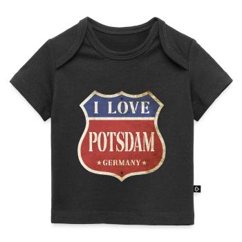 Potsdam Deutschland Stadt I Love Vintage Retro - Baby Premium Organic T-Shirt - Schwarz - Vorne