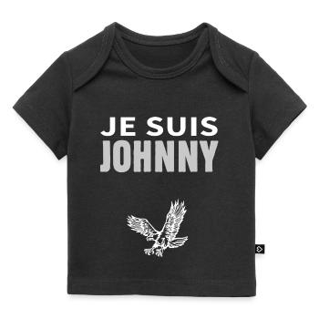 Je suis Johnny aigle - T-shirt Premium bébé bio - noir - Devant