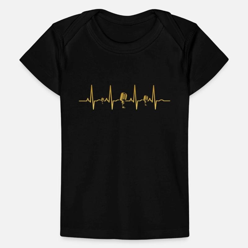 Herzschlag ekg herz human evolution MIKROFON MICRO Baby Premium Organic T-Shirt