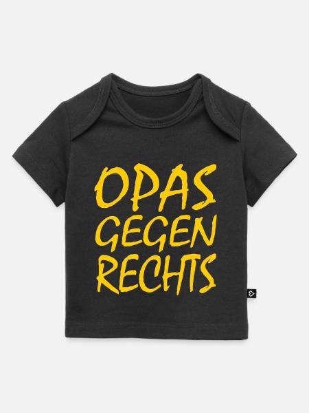 Opas gegen rechts - Baby Premium Organic T-Shirt - Schwarz